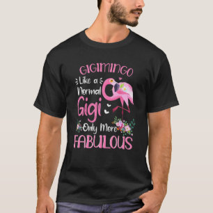 Camiseta Gigimingo Como Um Dia de as mães Gigi Flamingo No