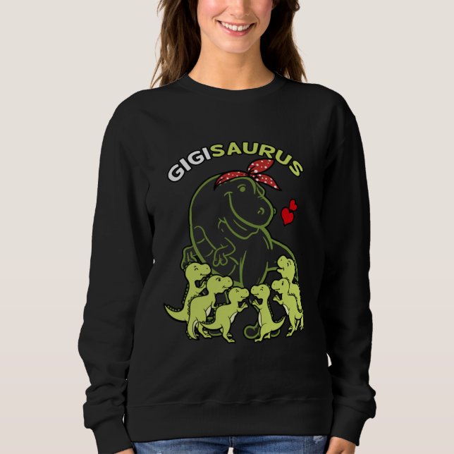 Camiseta Gigisaurus Gigi 6 Kids Dinosaur Mother s Day (Frente)