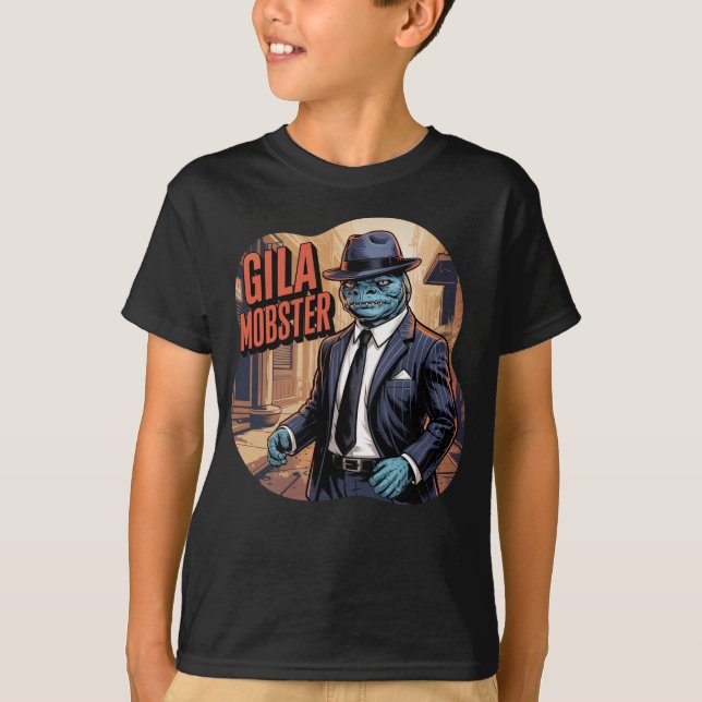 Camiseta Gila Mobster Ilustração Combo Criatura Funny (Frente)