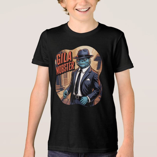 Camiseta Gila Mobster Ilustração Combo Criatura Funny (Frente)