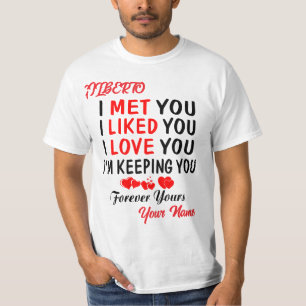 Camiseta Gilberto Eu Conheci Você Como Você Ama Você