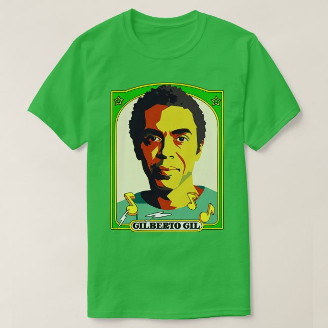 Camiseta Gilberto Gil Retro Original Fan Art Design (Frente do Design)