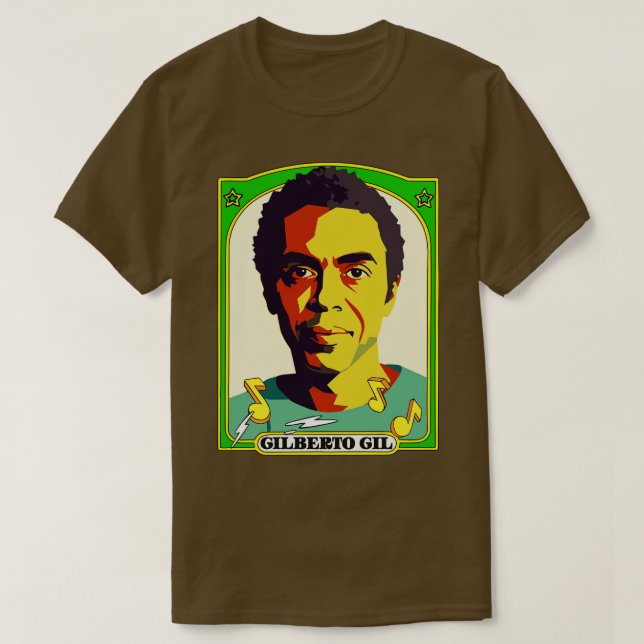 Camiseta Gilberto Gil Retro Original Fan Art Design (Frente do Design)