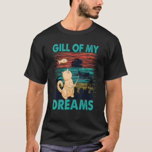 Camiseta Gill Dos Meus Sonhos Pesca Cat Retro Natureza 3