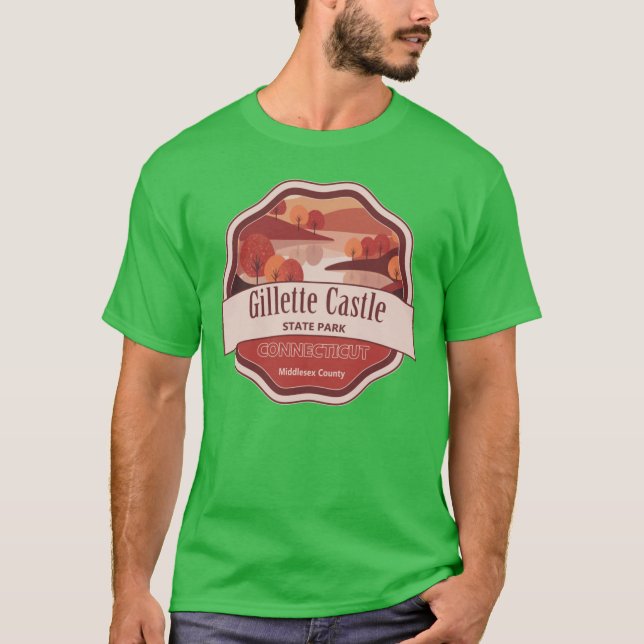 Camiseta Gillette Castle State Park MiddleCounty Connecticu (Frente)