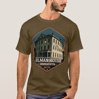 Camiseta Gilman House Innsmouth Hotel Vintage Travel Badge