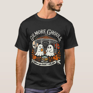 Camiseta Gilmore Cozy Ghouls Ghost Parody Halloween Fall
