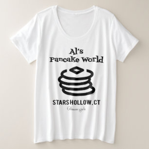 Camiseta Gilmore Girls Logotipo do mundo Pancake de Al