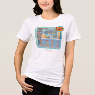Camiseta Gilmore Girls O Gráfico do Diner do Luke