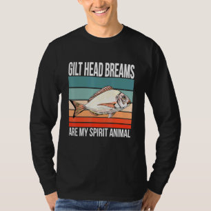 Camiseta Gilt Head Breams É O Meu Espírito De Pesca Animal