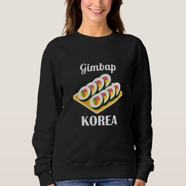 Camiseta Gimbap Comida Tradicional Coreana Bandeira da Core (Frente)