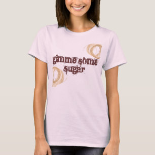 Camiseta Gimme alguma Copo-Mancha do açúcar