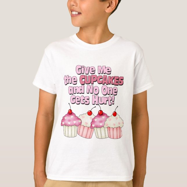 Camiseta Gimme os cupcakes (Frente)
