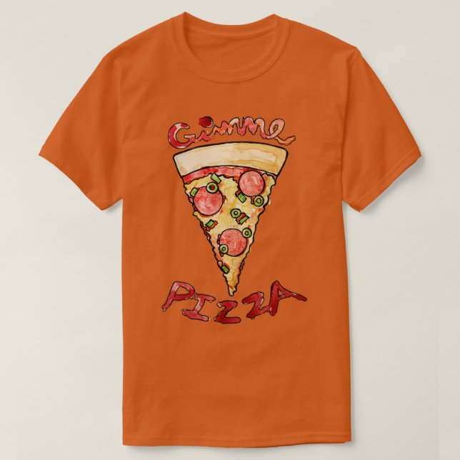 Camiseta Gimme Pizza (Frente do Design)
