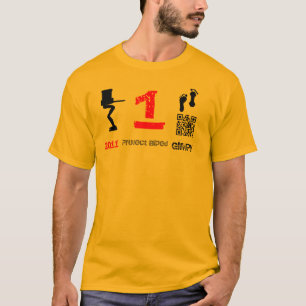 Camiseta GIMPy bípede do projeto