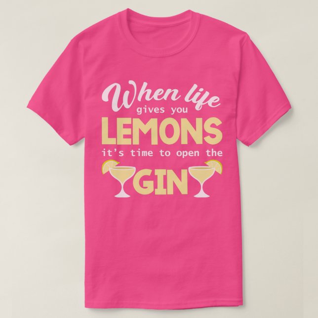 Camiseta Gin Summer Cocktail Vintage (Frente do Design)