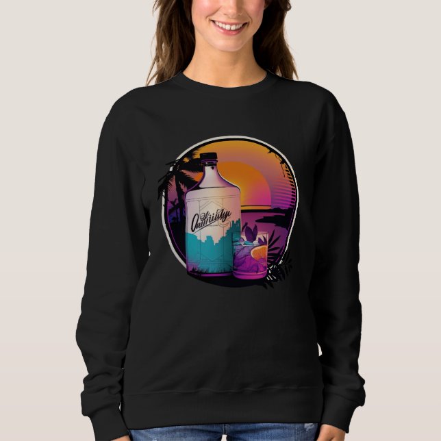 Camiseta Gin Synthwave 80s Retrowave Aesthetic (Frente)