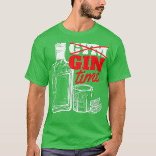 Camiseta Gin Time Hilariar Gin E Tonic Funny Gin Des