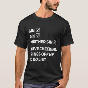 Camiseta Gin Tonic Bartender Eu Adoro Checar Minha Fazer