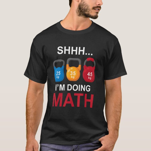 Camiseta ginásio de carroceria Eu faço matemática 2 (Frente)