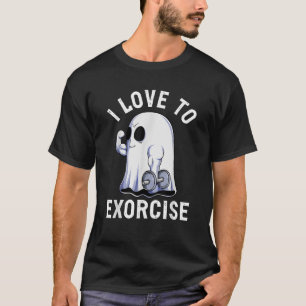 Camiseta Ginásio engraçado fantasma treino musculação humor