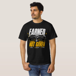 Camiseta Ginásio Motivação Levantamento de Peso Ganho Não D