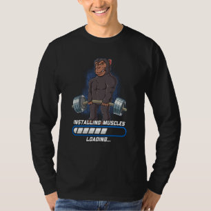 Camiseta Ginásio musculação Instalando Músculos 4