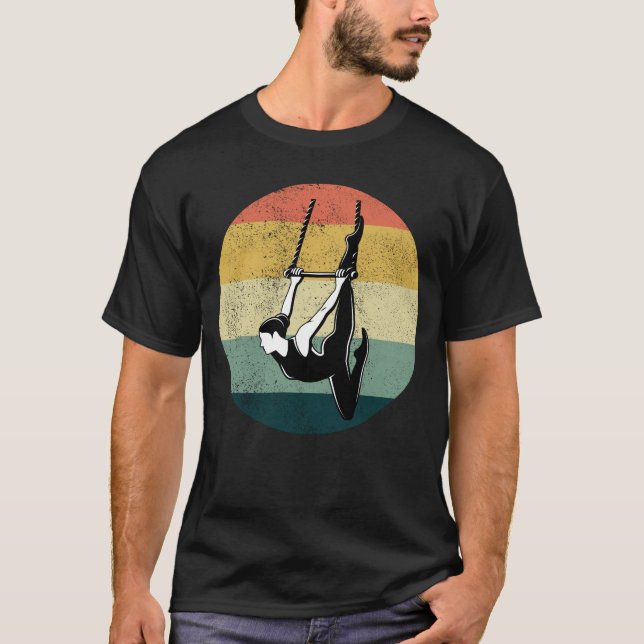 Camiseta ginasta de ginástica do circo de trapeze estática (Frente)