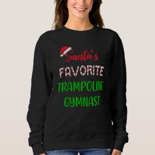 Camiseta Ginasta de Trampolim Favorito do Papai Noel Tram