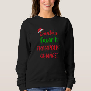 Camiseta Ginasta de Trampolim Favorito do Papai Noel Tramp