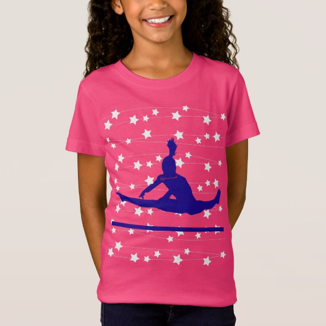 Camiseta Ginasta Estrelas Giratórias (Frente)