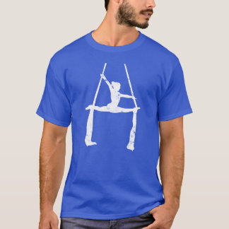 Camiseta Ginasta fazendo movimentos de seda aérea esportes