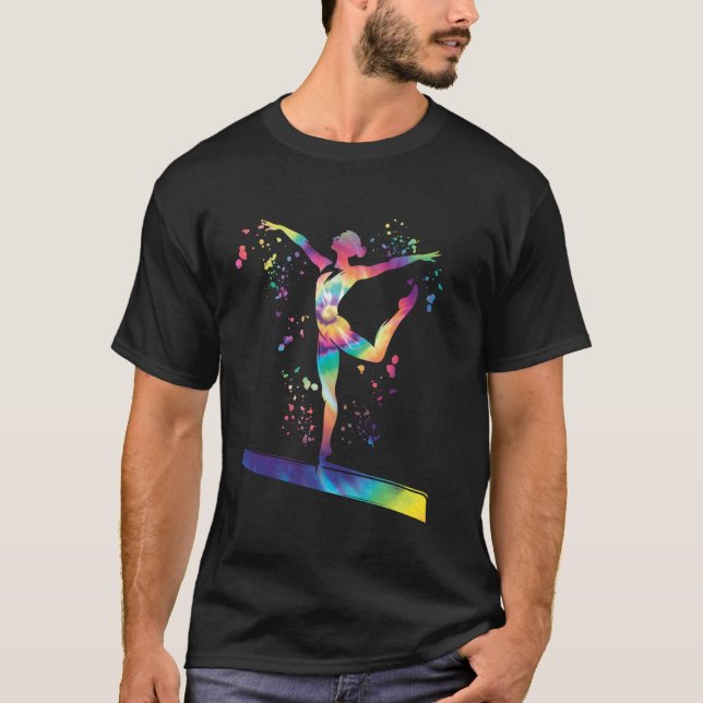 Camiseta Ginasta na Trave de Equilíbrio Meninas Ginástica A (Frente)
