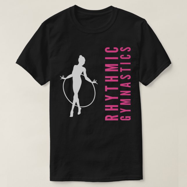Camiseta ginasta Rítmica com um aro (Frente do Design)