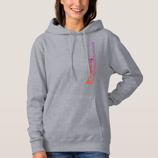 Camiseta Ginástica Acrobática Sweatshirt de cascas feminina (Frente)