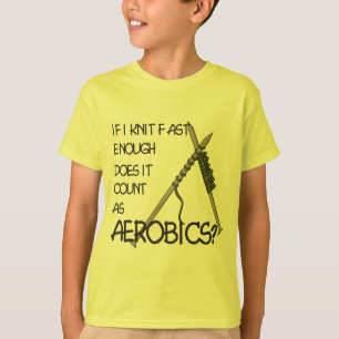 Camiseta Ginástica aeróbica de confecção de malhas