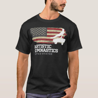 Camiseta Ginástica Artista de Sinalizador Americano
