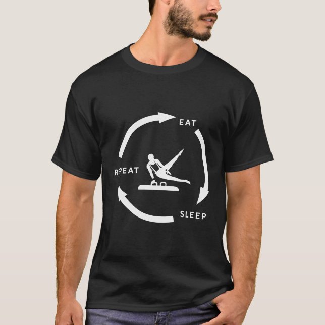 Camiseta Ginástica Artística Masculina Come Sono Repete Esp (Frente)