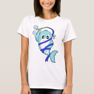 Camiseta Ginástica de Academia de Golfinho Fitness