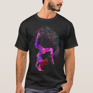 Camiseta Ginástica de aquarela feminina no presente 5