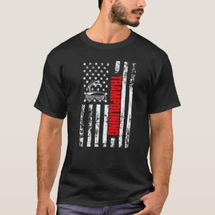 Camiseta Ginástica de Bandeira Americana Desportiva Tramp P