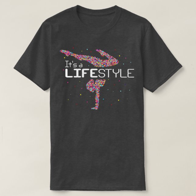Camiseta Ginástica de estilo de vida Treinador de ginástica (Frente do Design)