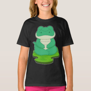 Camiseta Ginástica de Malhação de Yoga Crocodilo