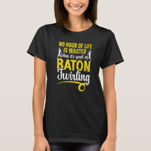 Camiseta Ginástica de Manipulação de Bastão Majorette Manip
