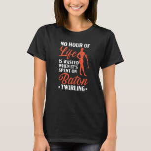 Camiseta Ginástica de Manipulação de Bastão Majorette Manip