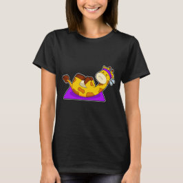 Camiseta Ginástica de Meditação de Yoga de Girafa