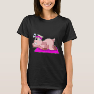 Camiseta ginástica de Pig Yoga