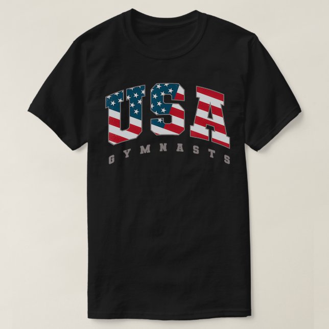 Camiseta Ginástica de Suporte à Equipe de Sinalizador de Gi (Frente do Design)