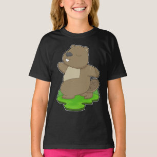 Camiseta Ginástica de Yoga de Castor