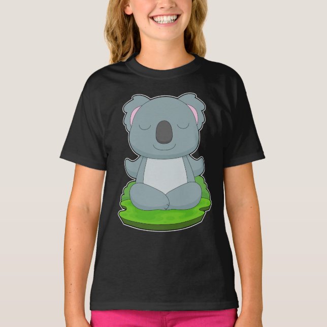 Camiseta Ginástica de Yoga para Coalas (Frente)